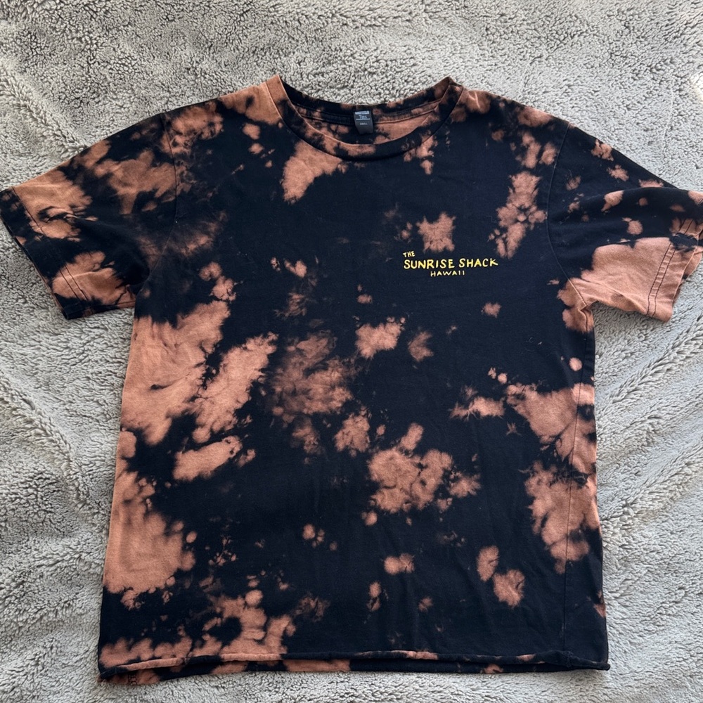 Tie-Dye Black and Brown Tee